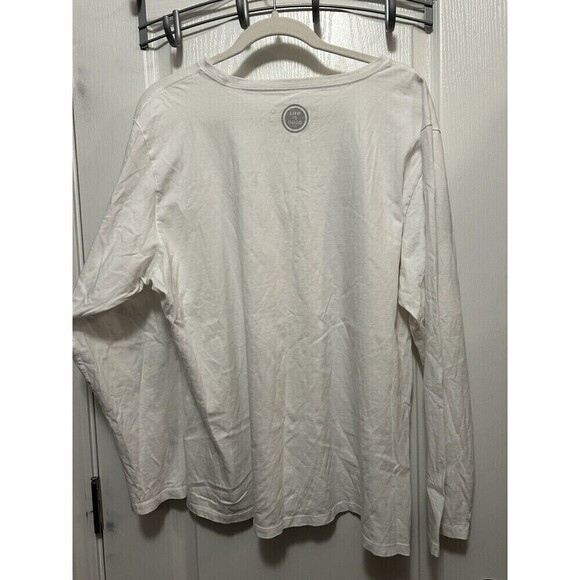 LIFE IS GOOD Crusher Tee Long Sleeve White Tee Women’s Size XXL  Daisy Flower - Picture 2 of 15